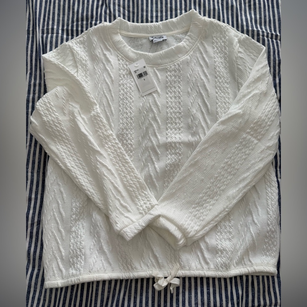 Splendid Cream Cable Knit Loungewear Set
